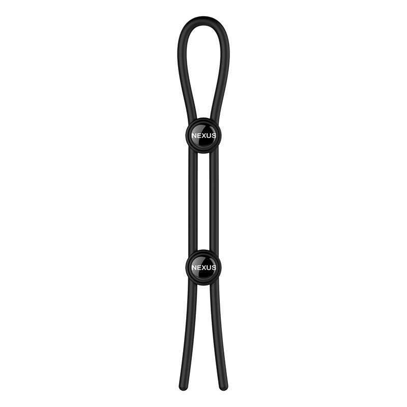 Buy Nexus - Forge Double Adjustable Lasso Silicone Cock Ring Black with the best price