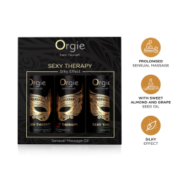 ORGIE - SEXY THERAPY MINI SIZE COLLECTION 3 X 30ML MASSAAŽIÕLIDE KOMPLEKT