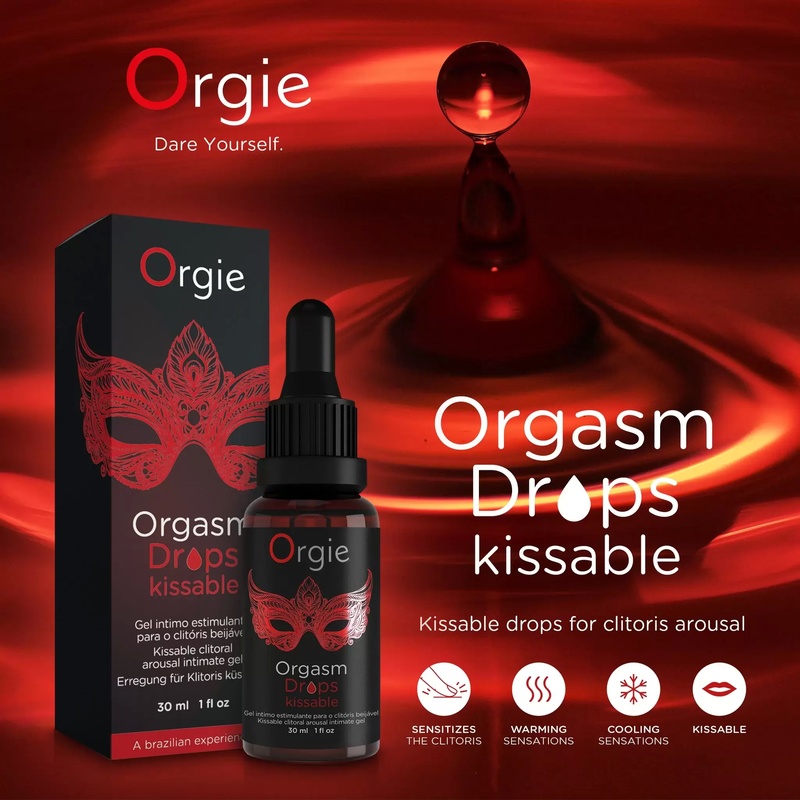 ORGIE - ﻿ORGASM DROPS KISSABLE 30 ML|АПТЕКА ЭРОС
