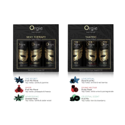 ORGIE - SEXY THERAPY MINI SIZE COLLECTION 3 X 30ML MASSAAŽIÕLIDE KOMPLEKT