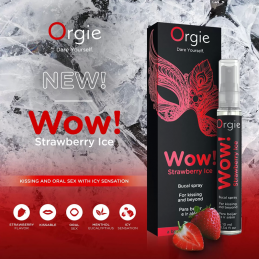 Orgie - Wow! Strawberry Ice Bucal Spray 10ml|EROS APTEEK
