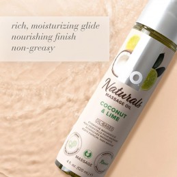 System JO - Naturals Massage Oil Coconut & Lime 120 ml|MASSAAŽ