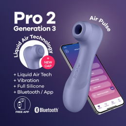Satisfyer - Pro 2 Generation 3 App Controlled - Lilac|AIR STIMULATORS