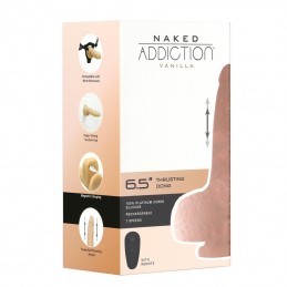 Buy NAKED ADDICTION - THRUSTING DONG WITH REMOTE 16,5 CM VANILLA with the best price