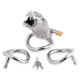 Voorusevöö Meestele Master Series - Tiger King Cock Cage With Lock