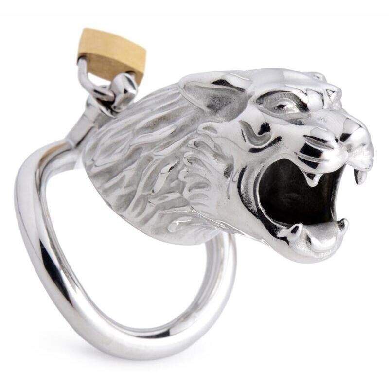 Voorusevöö Meestele Master Series - Tiger King Cock Cage With Lock