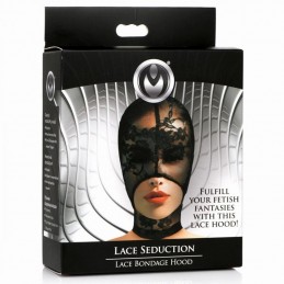 Buy Master Series - Lace Seduction Bondage Mask Black with the best price