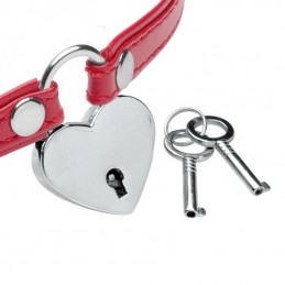 Master Series - Heart Lock With Keys Kaelarihm Punane|AKSESSUAARID