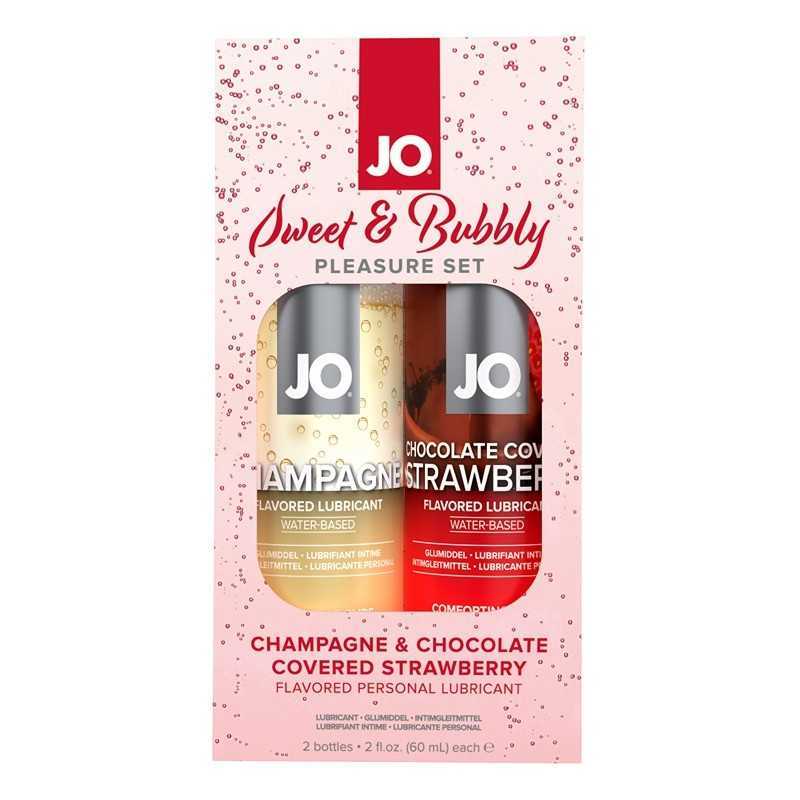 System Jo - Sweet & Bubbly Set Champagne & Chocolate Covered Strawberry|LUBRICANT