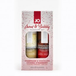 System Jo - Sweet & Bubbly Set Champagne & Chocolate Covered Strawberry|LUBRICANT