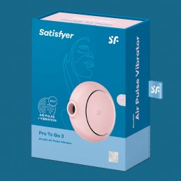 Satisfyer - Pro To Go 3 Vibreeriv Õhkstimulaator|ÕHKSTIMULAATORID