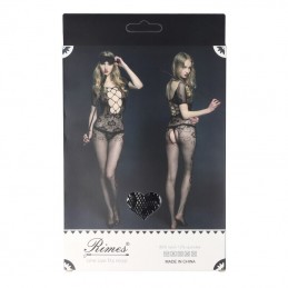 Buy Rimes - Model 7018 Black Bodystocking S-L with the best price