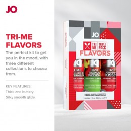System Jo - Tri Me Triple Pack Flavors Набор Вкусовых Смазок 3х30мл|ГЕЛИ-СМАЗКИ