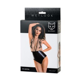 Glossy - Wetlook body KIARA black M|FETISH FASHION