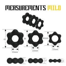 Velv'Or - Rooster Milo Pack Set of Robust Cock Rings 3шт