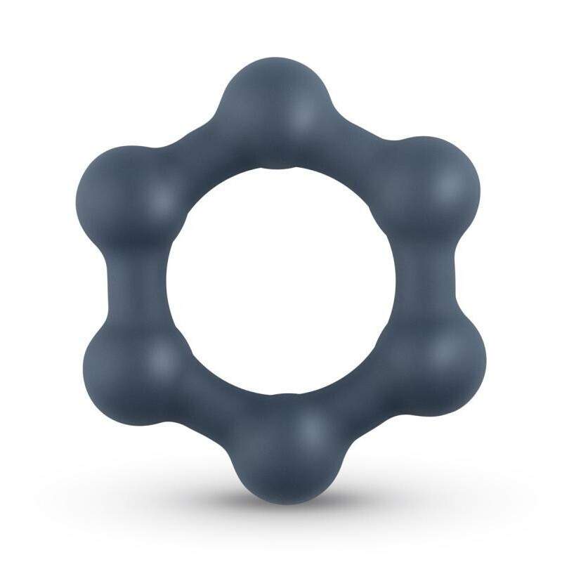 Boners Hexagon Cockring With Steel Balls – Powerful Erection Ring