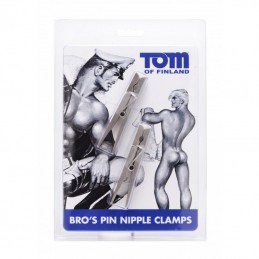 TOF - BROS PIN STAINLESS STEEL NIPPLE CLAMPS|TOM OF FINLAND