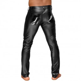Buy Noir Handmade - Powerwetlook Men's Trousers With Decorative Pvc Pleats with the best price
