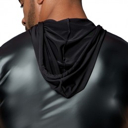 Noir Handmade - Hooded Shirt with 2-way zipper|FETISH FASHION