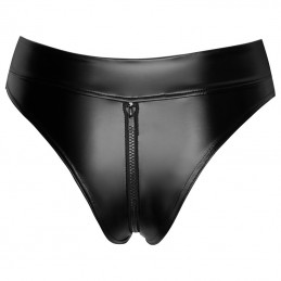 Noir Handmade - Powerwetlook Waisted Panties With 2 Way Zipper|FETISH FASHION