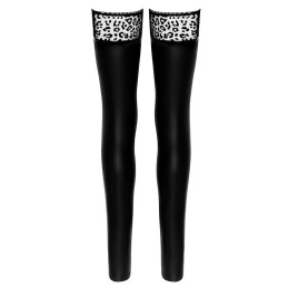 Noir Handmade - Powerwetlook Leopard Stockings|FETISH FASHION