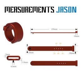 Velv'Or - Rooster Jason Size Adjustable Firm Strap Design Reguleeritav Erektsioonirõngas Red|PEENISERÕNGAD