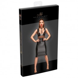 Buy Noir Handmade - XL Semi-transparent Power Wetlook Midi Dress with the best price