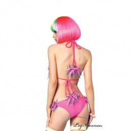 Leg Avenue - Confetti Fur Bikini Set|COSTUMES