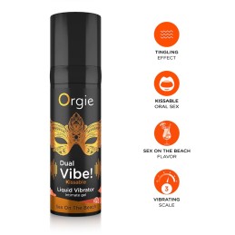 Buy Orgie - Dual Vibe Sex On The Beach Kissable Liquid Vibrator with the best price