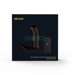 Nexus - Beat Pulseeriv ja Vibreeriv Eesnäärme Stimulaator Kaugjuhtimispuldiga Must