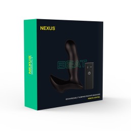 Nexus - Beat Pulseeriv ja Vibreeriv Eesnäärme Stimulaator Kaugjuhtimispuldiga Must|EESNÄÄRMELE