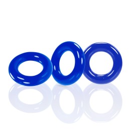 Oxballs - Willy Rings 3-pack Cockrings Police Blue|Кольца
