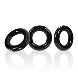 Oxballs - Willy Rings 3-pack Cockrings Black|Кольца