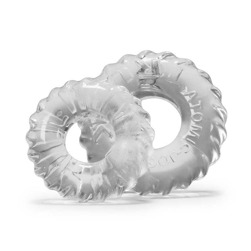 Oxballs - Truckt Cockring 2-pack Clear|COCK RINGS