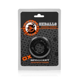 Oxballs - Sprocket Cockring Black|COCK RINGS