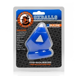 Oxballs - Tri-Squeeze Cocksling & Ballstretcher Cobalt Ice|PEENISERÕNGAD