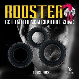 Velv'Or - Rooster Floki Pack Set of Sturdy Looking Cock Rings|COCK RINGS