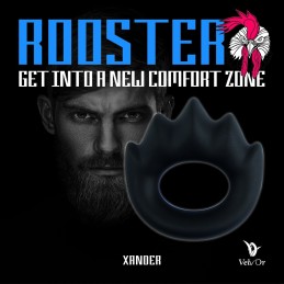 Velv'Or - Rooster Xander Oval Cock Ring with Stimulation Projections|COCK RINGS