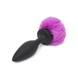 Happy Rabbit - Rechargeable Vibrating Butt Plug Black & Purple Large|АНАЛ