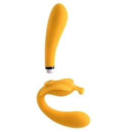 Buy Evolved - The Monarch Strapless Strap On Vibrator - Yellow with the best price