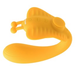 Buy Evolved - The Monarch Strapless Strap On Vibrator - Yellow with the best price