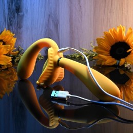 Buy Evolved - The Monarch Strapless Strap On Vibrator - Yellow with the best price