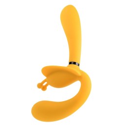 Buy Evolved - The Monarch Strapless Strap On Vibrator - Yellow with the best price