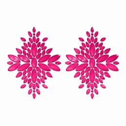 Buy Glow - Glow In The Dark Crystal Pasties - Neon Pink with the best price