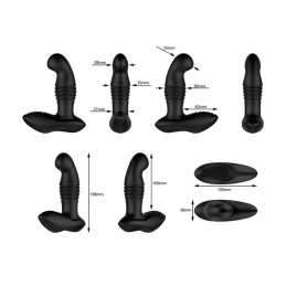 Nexus - Thrust Remote Control Tõukav Vibrostimulaator Eesnäärmele Must