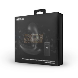 Nexus - Ride Extreme Dual Motor Kaugjuhtimispuldiga Eesnäärme Vibraator Must|EESNÄÄRMELE