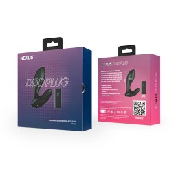 Nexus - Duo Plug Remote Control Beginner Butt Plug Small Black|ANAL PLAY