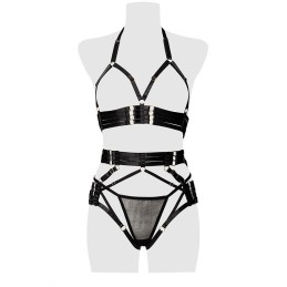 GREY VELVET - 3PIECE HARNESS SET XXL