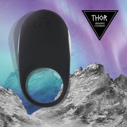 Feelztoys - Thor Cockring Black Vibreeriv Peenise Rõngas