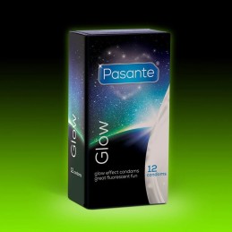 Pasante - Glow Pimedas Helendavad Kondoomid 12tk|KONDOOMID